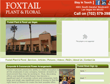 Tablet Screenshot of foxtailfloral.com